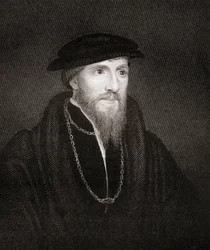 Portrett av Sir Anthony Denny (1501-49) fra Lodges British Portraits, 1823