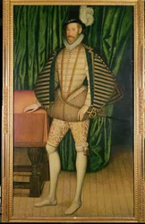 Portrett av Sir Jerome Bowes (d.1616), ambassadør for tsaren i Russland, 1583