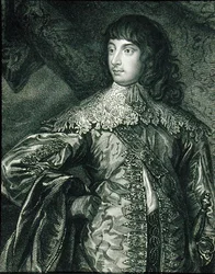 Portrett av William Russell (1613-1700) 1. hertug og 5. jarl av Bedford, fra "Lodge