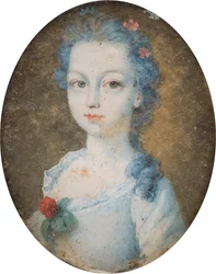 Portrett av en dame, muligens Margaret, grevinne av Cork (1710-1758), ca. 1705-58 (olje på lerret)