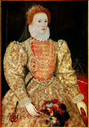 Portrett av dronningen av England Elisabeth
