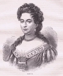 Dronning Mary II av England (lito)