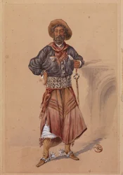 Robert Bontine Cunninghame Graham, ca. 1890 (wc på papir)