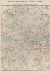 Royal Commission of London Traffic, 1904; Hovedfabrikker og arbeider i hovedstadsområdet