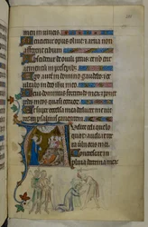Royal MS 2 B VII f.288r, fra The Queen Mary Psalter, ca. 1310-20 (vellum)
