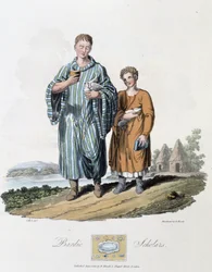 Skolegutt og hans mester - i "" keltere og gotere, skikker til innbyggerne på de britiske øyer på begynnelsen av 600-tallet og i gotiske nasjoner på vestkysten av Østersjøen", av S.R. Meyrick og Ch. Smith