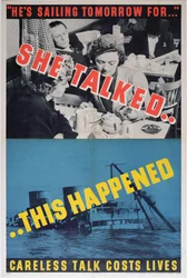 She Talked....This Happened, WWII-plakat