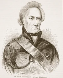Sir David Ochterlony, illustrasjon fra Cassells Illustrated History of India av James Grant, pub. 1879
