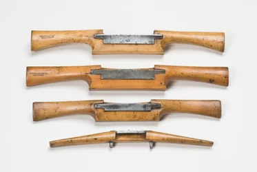 Spokeshaves, 1700-1800-tallet (buksbom og metall)
