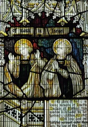 Glassmaleri dedikert til Janetta, 7. hertuginne av Rutland, South Transept