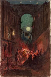 Gatescene, Newcastle upon Tyne (kroppsfarge på papir)