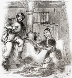 Sumpnour og Pardoner, fra Old England: Et billedmuseum, utgitt 1847