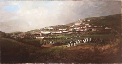 Sunderland, Løpsløpene på Tunstall Hope, ca. 1835–40 (olje på lerret)