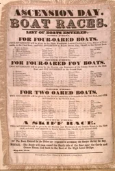 The Ascension Day Boat Race-programmet, 6. mai 1850 (silke)