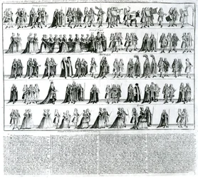 Seremonien for bryllupet til prinsesse Royal med prinsen av Orange, 1734