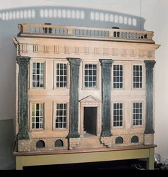 Det engelske dukkehuset Great House, ca. 1750, antas å komme fra Cheshire eller Lancashire (tre)