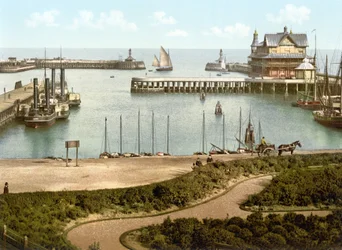 The Harbour, Lowestoft (håndfarget bilde)