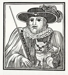 The History of Sir Richard Whittington, Thrice Lord Mayor of London, illustrasjon fra Chap-books of the Eighteenth Century av John Ashton, pub. 1882