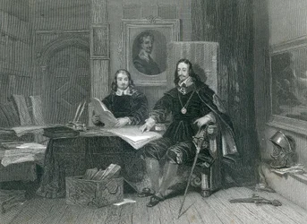 The King and Hyde at Oxford, av JT Willmore, 1844