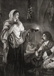 Damen med lampen: Florence Nightingale på sykehuset ved Scutari-kasernen i Tyrkia under Krimkrigen.