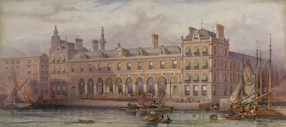 London Fish Market ved Billingsgate, 20. juli 1877