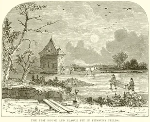 Pest House and Plague Pit i Finsbury Fields