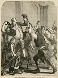Befolkningen tvang Louis XVI til å adoptere den røde hetten, 1792