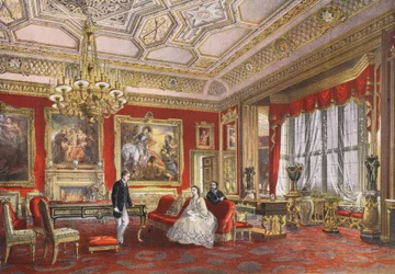 The Rubens Room, Windsor Castle, fra A Memorial of the Marriage of Edward VII and Alexandra of Denmark, pub. 1864