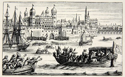 De syv biskopene går til tårnet, april 1688