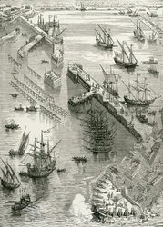 The Siege of Rochelle, fra The History of France, av Emile de Bonnechose, utgitt av Ward, Lock and Co, London