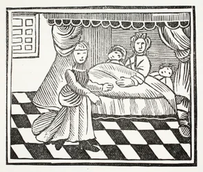 The Significance of Dreams, illustrasjon fra Chap-books of the Eighteenth Century av John Ashton, pub. 1882