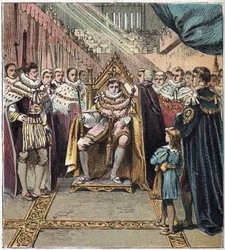 Kroningen av Georg IV (1762-1830) den 29/01/1820. Kroningen av Georg IV