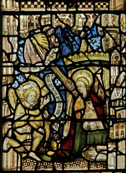 Østvinduet som viser kunngjøringen