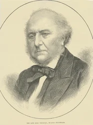 Avdøde Lord Westbury, eks-Lord Chancellor (gravering)