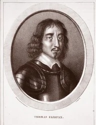 Thomas Fairfax, tilskrevet Delaporte, gravert av de Ducarme