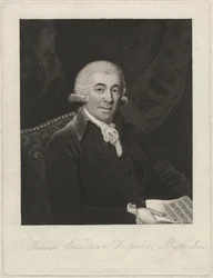 Thomas Saunders Dupuis, ca. 1800 (stippgravering)