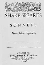 Tittelside til Shakespeares sonetter