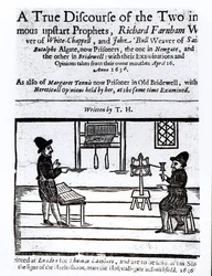 Tittelside til A True Discourse of the Two Infamous Prophets, Richard Farnham, Weaver, of White-Chapel, og John Bull, Weaver, of Saint Botolphs, Algate av TH 1636