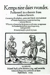 Tittelside til William Kemps Nine Days Wonder, utgitt i 1600