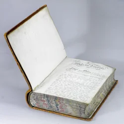 Waterloo Medal Roll, ca. 1815 (penn og blekk på papir i et lærbundet volum)