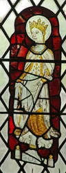 Window Chap-Ed-Confessor kapell som viser St Catherine