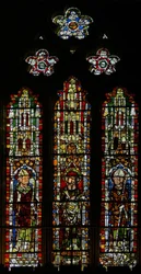 Vindu S3 som viser St Brice, St Ambrose og St Wulstan(?)