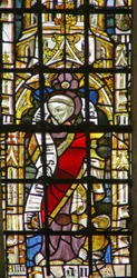 Window Ww som viser en fragmentarisk figur