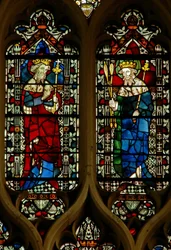 Vindu som viser Edward the Confessor og kong Edmund