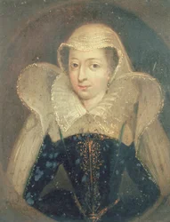 Portrett av Anne Boleyn (1507-35) (tempera på panel)