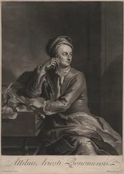 Attilus Ariosti Bononiensis, gravert av John Simon (1675-1751), 1719 (mezzotint)
