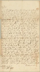 Brev til Allice Jones, Concord, Massachusetts, 7. oktober 1755 (penn og blekk på papir)