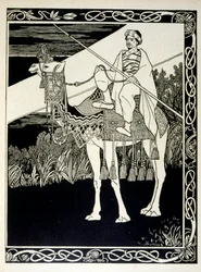 Enak før Gemorrhe (Gomorra), fra boken Juda illustrert av Ephraim Moses Lilien (1874-1925). Lilian regnes som faren til sionistisk ikonografi, skapt i Jugendstil (tysk art nouveau)-stil. Han illustrerte 