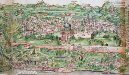 Kart over byen Jerusalem, fra 