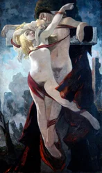 Humanity Crucified, ca. 1919 (olje på lerret)